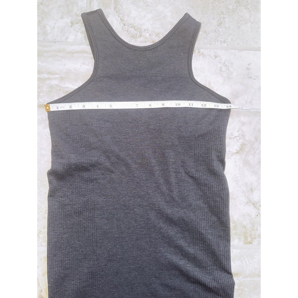 Lululemon Seamlessly Covered Tank Heathered Black Size 6 - Picture 8 of 9